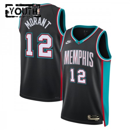 Dres Memphis Grizzlies Ja Morant Nike 2025-26 Classic Edition Crno Swingman - Dječji